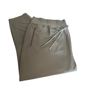 Old Navy Active Powersoft High Rise Jogger Pants Gray 4X Go-Dry Zipper‎ Pockets